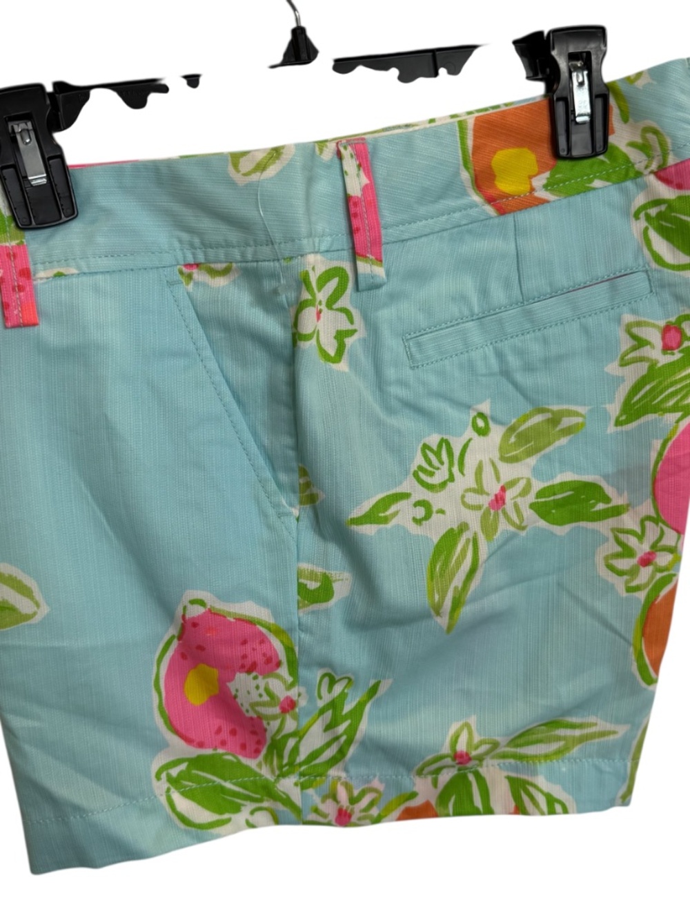 Lilly Pulitzer Pool Blue Pink Lemonade Callahan Shorts NWT - Picture 8 of 15